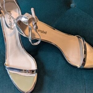 Jeffrey Campbell Silver Heeled Sandals